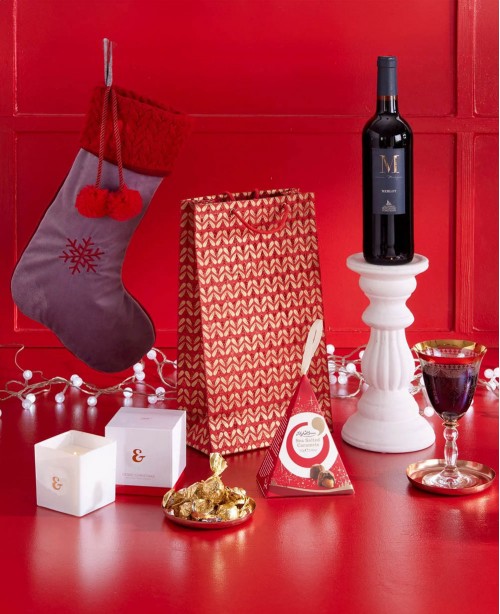 Festive Thank You (red wine) <br/>(Christmas Hamper)